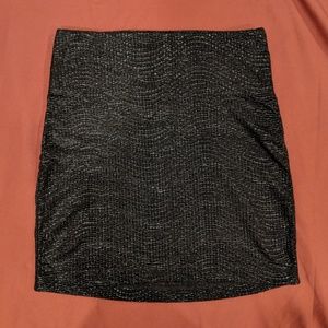 BCBGeneration Metallic Mini Skirt in XXS